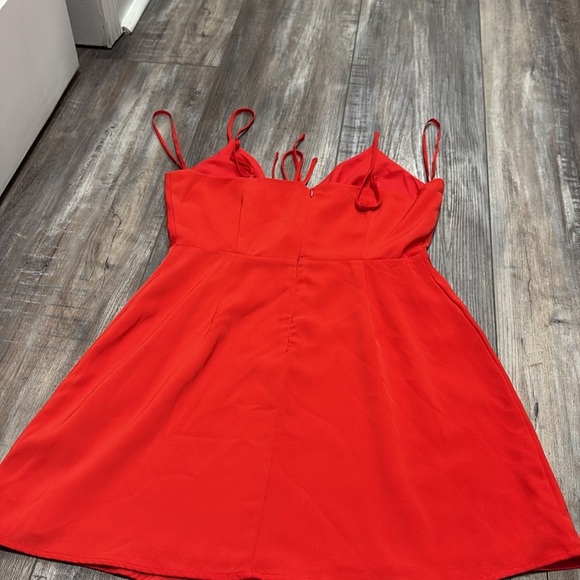 Revolve Superdown Evie tie front red mini dress medium - Picture 8 of 9